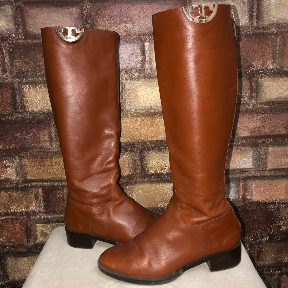 Tory Burch Leather Riding Boots